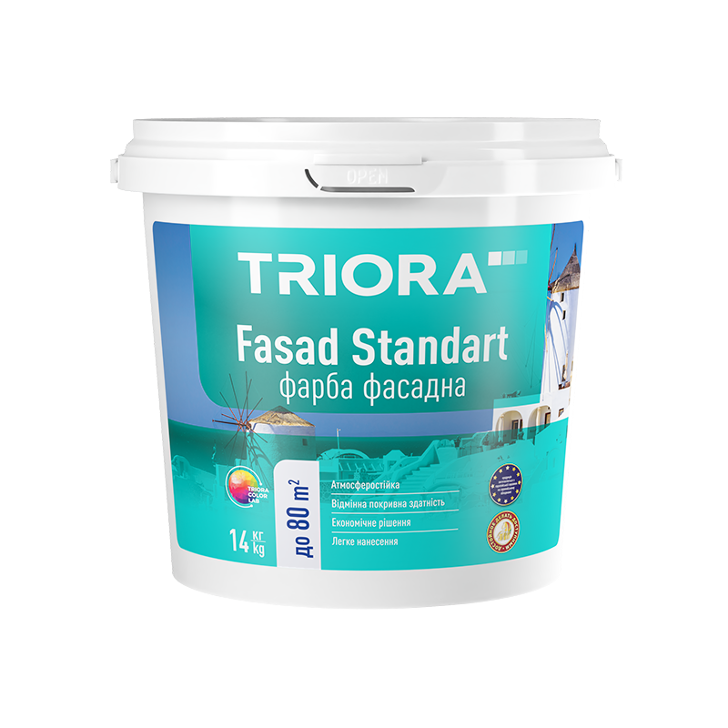 Фарба TRIORA Fasad Standart фасадна 14 кг